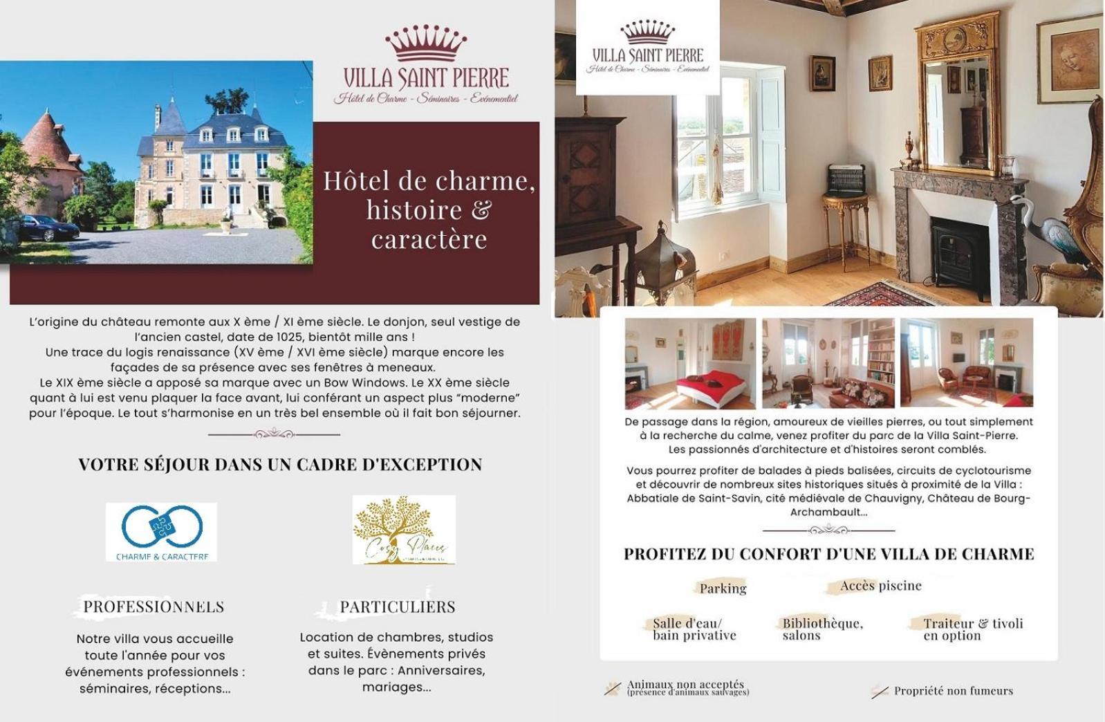 Villa Saint Pierre La Trimouille Bagian luar foto